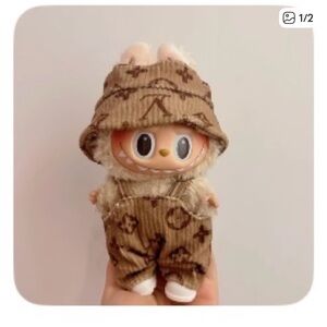 Stylish designer Labubu Outfit with matching hat